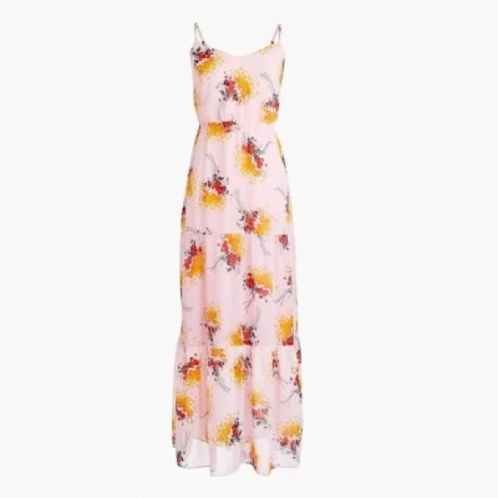 JCrew Mercantile NWT Floral‎ Tiered Maxi Dress - Size 0